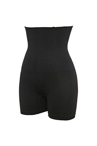 MISS MOLY Moldeadora Braga Faja Reductora Adelgazante Braguita Cintura Alta Abdomen Panty Shapewear 4x 9cm Acero Shaping Push up Butt Lifter Pantalón Elástico Invisible Body Shaper Lenceria para Mujer