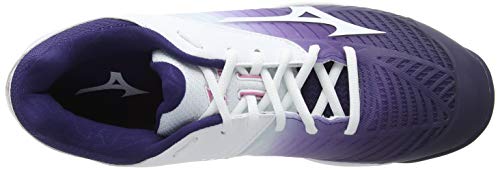 Mizuno Wave Exceed Tour 3 AC, Zapatillas de Tenis Mujer, Purple Astral Aura White Aurorapink 14, 42 EU