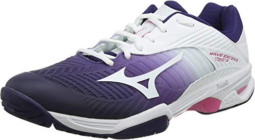 Mizuno Wave Exceed Tour 3 AC, Zapatillas de Tenis Mujer, Purple Astral Aura White Aurorapink 14, 42 EU