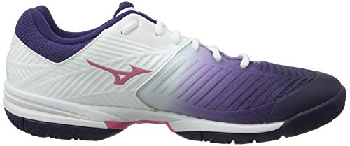 Mizuno Wave Exceed Tour 3 AC, Zapatillas de Tenis Mujer, Purple Astral Aura White Aurorapink 14, 42 EU