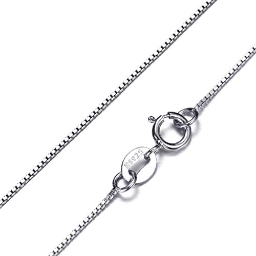 Morella Collar de Mujer con Colgante corazón-Letra R de 925 Plata rodiada con Piedras de circonita de Color Blanco 46cm