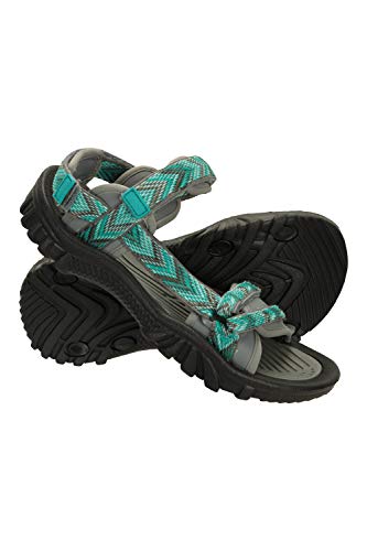 Mountain Warehouse Cyprus Sandalias para Mujer - Calzado Transpirable para Mujer, Forro de Neopreno, Plantilla con Cobertura de Microfibra - Deporte, Gimnasio, cámping Azul Talla Zapatos Mujer 38 EU