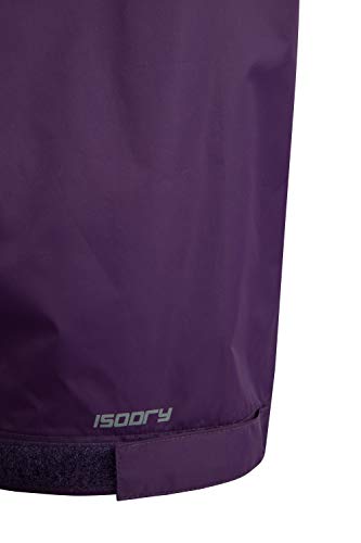 Mountain Warehouse Protectores Impermeables para Mujeres Pakka - de Packaway, Pantalones de la Lluvia de Breathable, Pantalones de Las señoras Morado 36