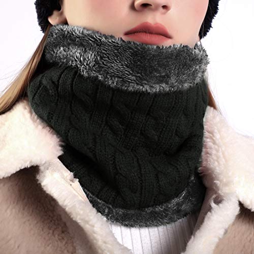 MUCO Gorros Hecho Punto Bufanda de Dos Piezas Hombre Mujer Invierno cálido al Aire Libre