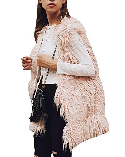 Mujer Chaleco De Piel Largos Elegantes Otoño Invierno Relaxed Piel Sintética Mode De Marca Cazadoras Tallas Grandes Casual Fashion Cómodo Polares Termica Chalecos De Piel Outerwear Abrigos