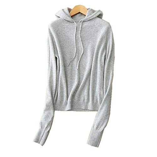 Mujer Hoodie Otoño Elegantes Moda Con Hoody Festival Cordón de moda Manga Larga Color Sólido Anchos Jersey Cachemira Pullover Punto Casual Cómodo Jerseys Lana Estilo Moderno