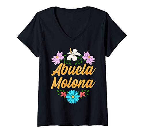 Mujer Regalo Para Abuelas Camisetas Abuela Molona Camiseta Cuello V