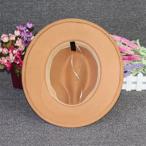 Mujeres Chicas Modernos Otoño Invierno Retro Sombreros Fedora Sombreros Trilby Color Camello