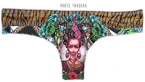 "N/A" Braga Bikini Traje de baño de Mujer/Corte brasileña sin Costuras Corte Laser/Ropa Moda Mujer (Tigre, S-M)