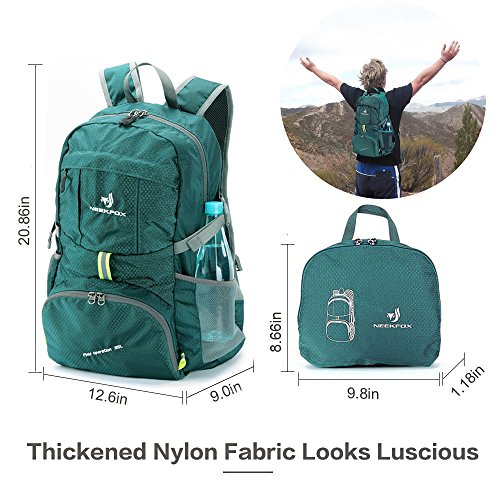 NEEKFOX Mochila Ligera y compacta para Viaje, Excursionismo o Uso Diario, Mochila para Acampar Plegable de 35 L, Mochila Deportiva Ultraligera para Exteriores