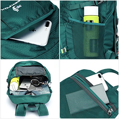 NEEKFOX Mochila Ligera y compacta para Viaje, Excursionismo o Uso Diario, Mochila para Acampar Plegable de 35 L, Mochila Deportiva Ultraligera para Exteriores