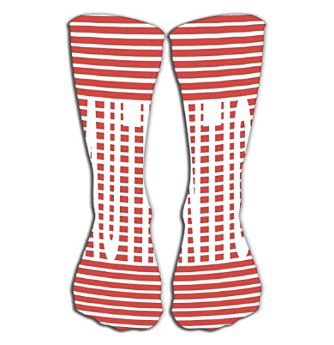 Nifdhkw Calcetines para mujeres y hombres: ideales para correr, deportes atléticos, crossfit, viajes en avión, eslogan de 50 cm, frase auténtica, estampado gráfico, fas