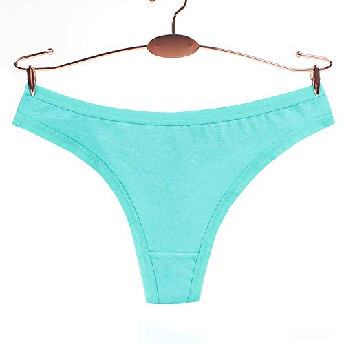 Nightaste Ropa Interior Tanga de Algodón para Mujeres Paquete de 5-10 Piezas Tanga de Rayas de Colores (S, Multi1)