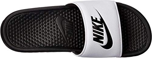 NIKE Benassi JDI, Chanclas Unisex Adulto, Blanco (White/Black Black), 42.5 EU