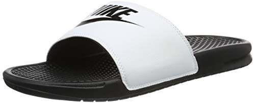 NIKE Benassi JDI, Chanclas Unisex Adulto, Blanco (White/Black Black), 42.5 EU