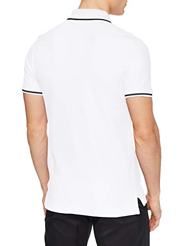 NIKE Club19 Camiseta de Manga Corta, Hombre, White/Black, L