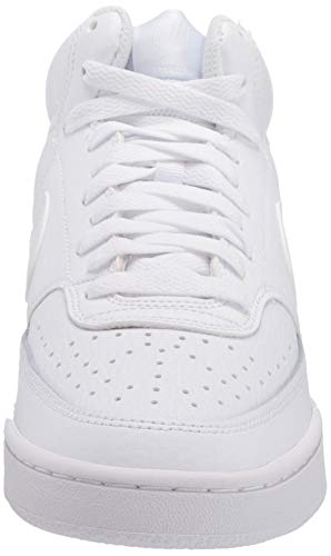 Nike Court Vision Mid, Zapatillas de Deporte Mujer, Blanco (White/White/White 100), 38 EU