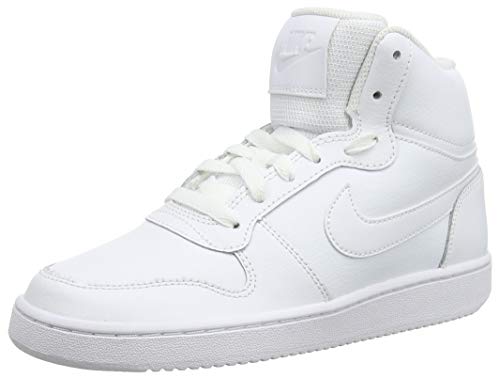 Nike Ebernon Mid, Zapatillas Altas Mujer, Blanco (White/White 100), 41 EU