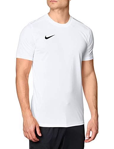 NIKE M Nk Dry Park VII JSY SS Camiseta de Manga Corta, Hombre, Blanco (White/Black)