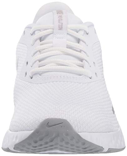 Nike Revolution 5, Mujer, Multicolor (White/Wolf Grey/Pure Platinum 100), 39 EU