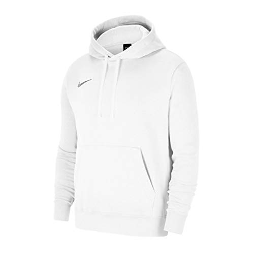 NIKE Sudadera con Capucha para Mujer Team Club 20, Color Blanco, Gris Lobo, Talla XL