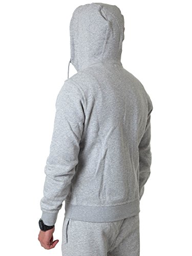 Nike Team Club Fz Hoody - Sudadera con capucha para hombre, color Gris (Grey Heather/Football White), talla M