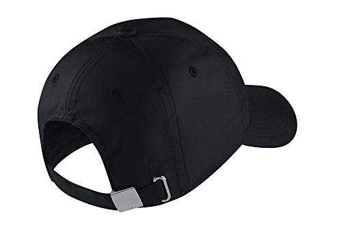 Nike U Nk H86 Cap Metal Swoosh Hat, Unisex Adulto, Negro (Black/Metallic Silver), Talla única