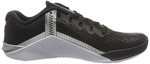 Nike Wmns Metcon 6, Zapatillas Deportivas Mujer, Black Mtlc Silver Mtlc Silver, 38 EU