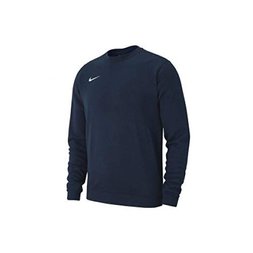 NIKE Y CRW FLC TM Club19 Sudadera, Niños, Obsidian/White, S