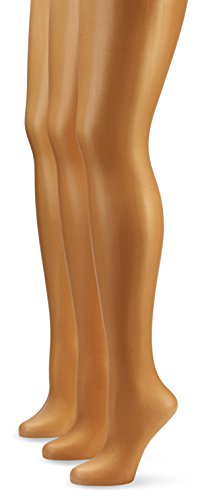 Nur Die 3er Transparent Strumpfhose, 725949 Medias, 15 DEN, Braun (bronze 213), M (40-44) (Pack de 3) para Mujer