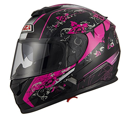 NZI Cascos Integrales, Mega Her Black Pink, Talla XS