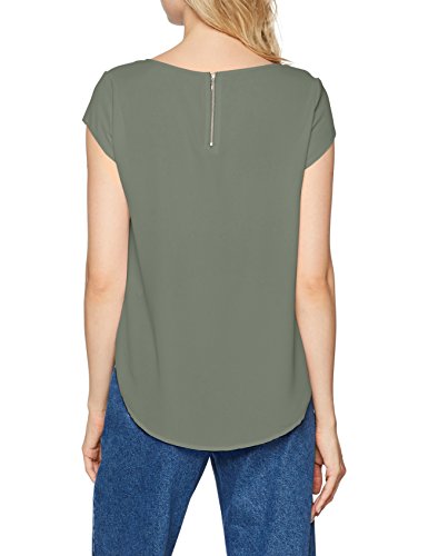 ONLY NOS Onlvic S/s Solid Top Noos Wvn, camiseta sin mangas Mujer, Verde (Balsam Green Balsam Green), 38 (Talla fabricante: 38)