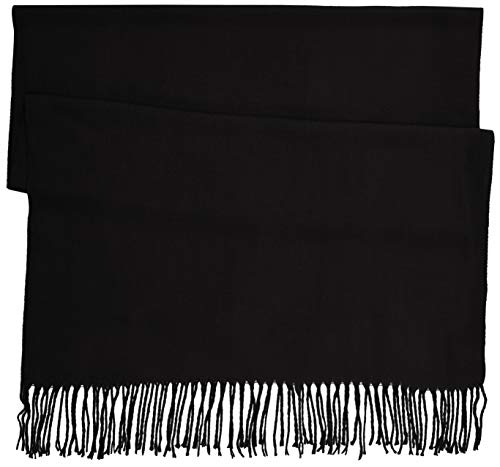 Only ONLANNALI Weaved Scarf CC Bufanda, negro, Talla única para Mujer