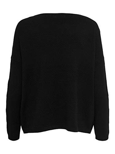 Only ONLBRENDA L/S Pullover KNT Noos suéter, Negro (Black Black), Medium para Mujer