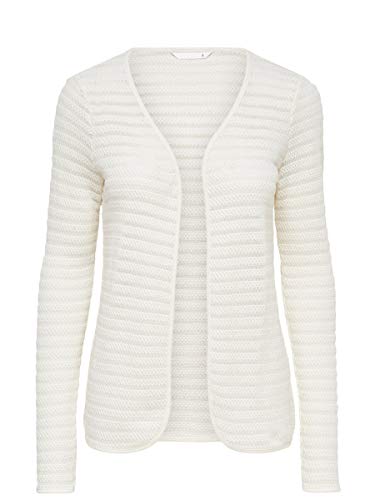 ONLY Onlcrystal Ls Cardigan Noos, Chaqueta para Mujer, Blanco (Cloud Dancer), 40 (Talla del Fabricante: Medium)