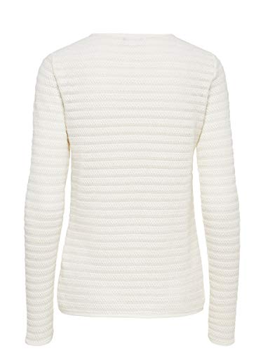 ONLY Onlcrystal Ls Cardigan Noos, Chaqueta para Mujer, Blanco (Cloud Dancer), 40 (Talla del Fabricante: Medium)