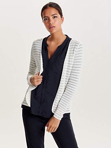 ONLY Onlcrystal Ls Cardigan Noos, Chaqueta para Mujer, Blanco (Cloud Dancer), 40 (Talla del Fabricante: Medium)