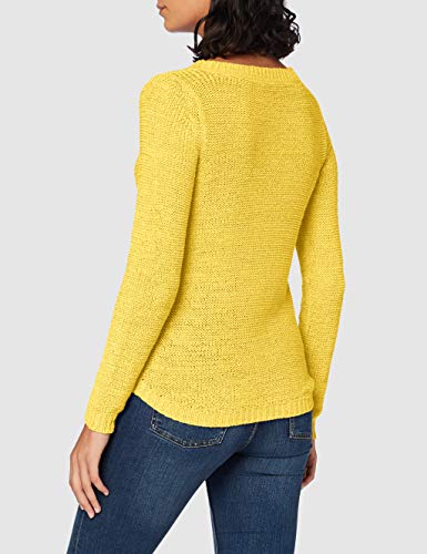 Only onlGEENA XO L/S Pullover KNT Noos suéter, Amarillo (Solar Power Solar Power), 44 (Talla del Fabricante: X-Large) para Mujer