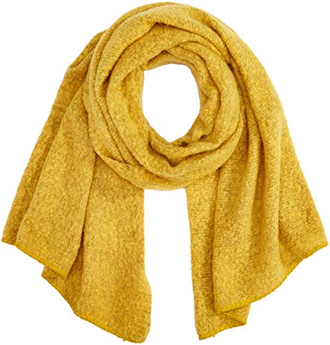 Only Onllima Knit Long Scarf Acc Noos Bufanda, Amarillo (Yolk Yellow), Talla única para Mujer