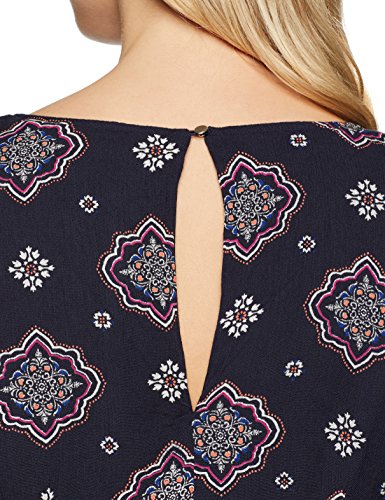 Only Onlmarika L/s Playsuit Wvn Mono Corto, Multicolor (Night Sky AOP: Global Medallion), 40 (Talla del Fabricante: 38) para Mujer