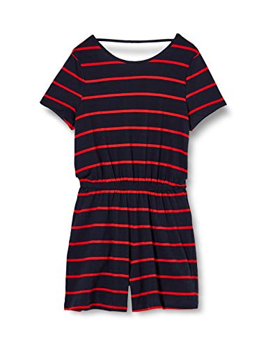 Only Onlmay Life S/s Playsuit Jrs Pantalones Cortos Informales, Azul (Night Sky - High Risk Red), L Mujer