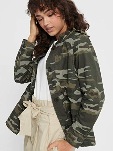 Only Onlohio Utility Jacket CC Otw Chaqueta, Aceituna Negra, S para Mujer