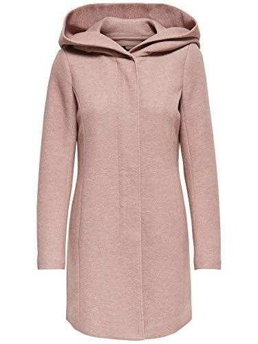 Only onlSEDONA Light Coat OTW Noos Abrigo, Marrón (Mocha Mousse Detail:Melange), 36 (Talla del Fabricante: Small) para Mujer