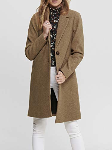 Only ONLVERONICA Coat OTW Abrigo, Braun (Camel Detail: As Ss), M para Mujer