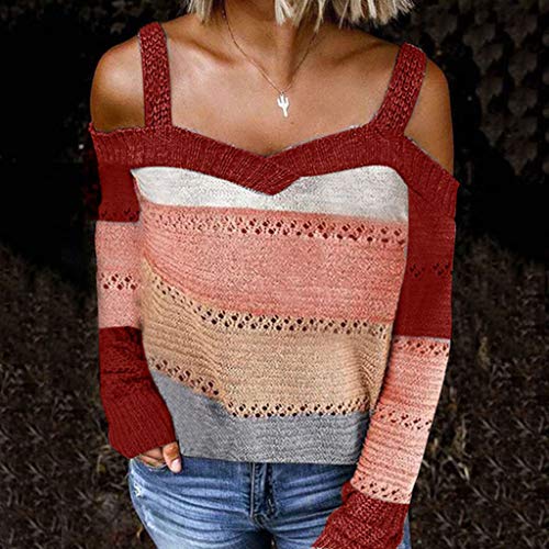 OverDose mujer V Cuello Encaje Patchwork Nueva Primavera De OtoñO De Manga Larga Camisa Casual Boho Ladies Tops Blusa