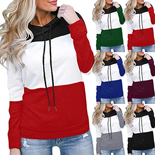 Overdose Tallas Grandes De Las Mujeres De Manga Larga 2018 Nuevo OtoñO Bestsell Popular Chic Blusa Moda Blusa Top Camisetas Top (Medium, Blanco)