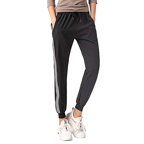 Pantalon de Jogging Mujer,Largos Moda Casuales Pantalones Deportivos para Mujer, Primavera Verano Pantalón de Chándal con Bolsilpara Gimnasio Secado Rápido Pantalones Deportes Jogging Mujer