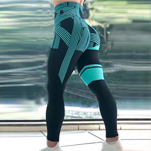 PARVAL Mujer Leggings Deportivos para Mujer Imprimir Plus Size Leggings de Cintura Alta para Mujeres Niñas Pantalones de Yoga Leggings Capri sin Costura Leggings de Entrenamiento de compresión