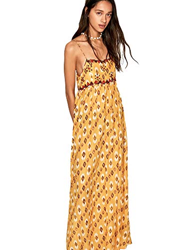 Pepe Jeans - Angie - PL952645 - Vestido Largo Boho DE Tirantes Estampado - para Mujer (XS)