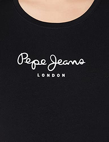 Pepe Jeans New Virginia PL502711 Camiseta, Negro (Black 999), Small para Mujer